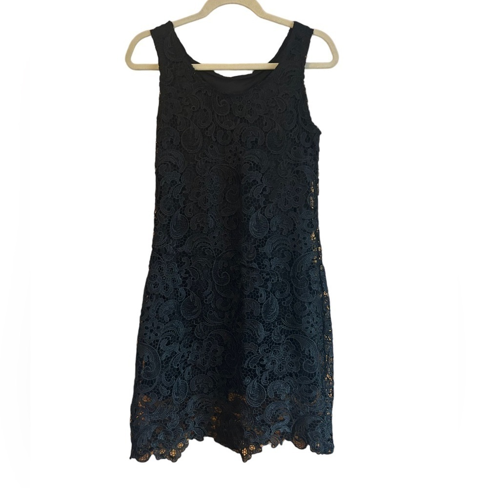 ANNABELLA BLACK LACE OVERLAY A-LINE WHIMSYGOTH DRESS